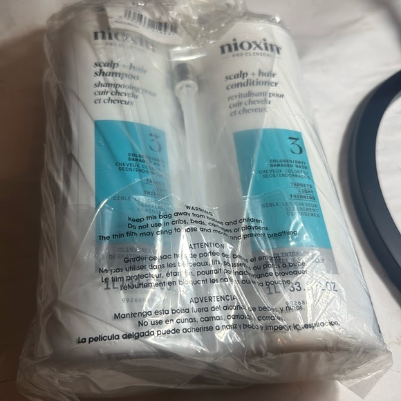 NEW 2 pack 33 oz w pumps nioxin pro clinical scalp and hair conditioner - Picture 1 of 3